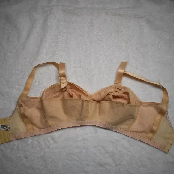 Ardyss Angel Bra Sz 30J Nude Floral Lace Adjustable Straps Demi Back Support - Picture 7 of 16